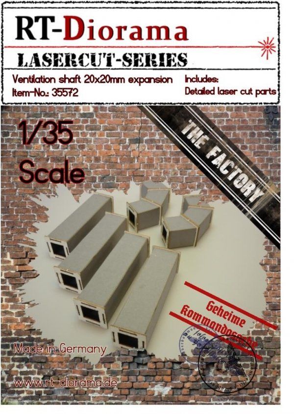 1:35 Ventilation shaft 20x20mm expansion