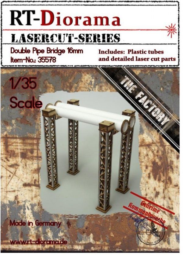 1:35 Double Pipe bridge D=16mm