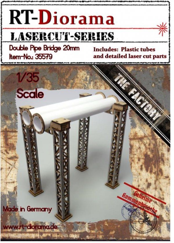 1:35 Double Pipe bridge D=20mm