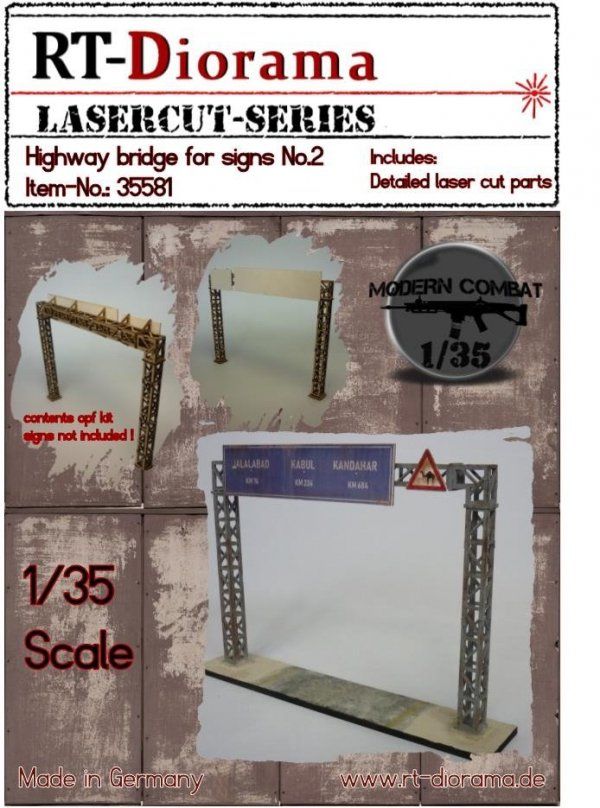 1:35 Highway bridge for signs No.2