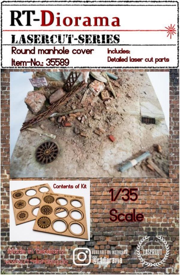 1:35 Round manhole cover