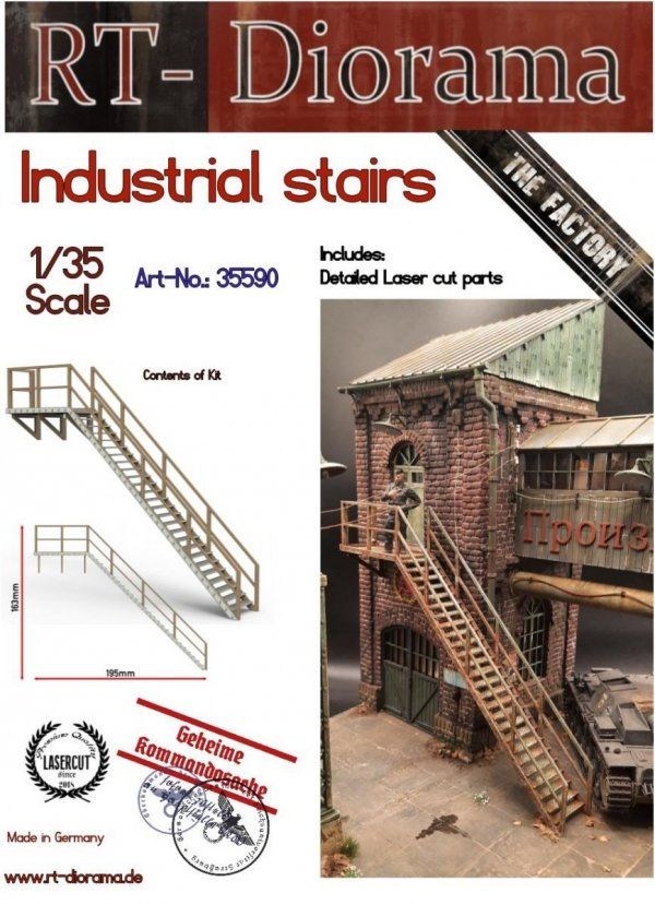 1:35 Industrial stairs