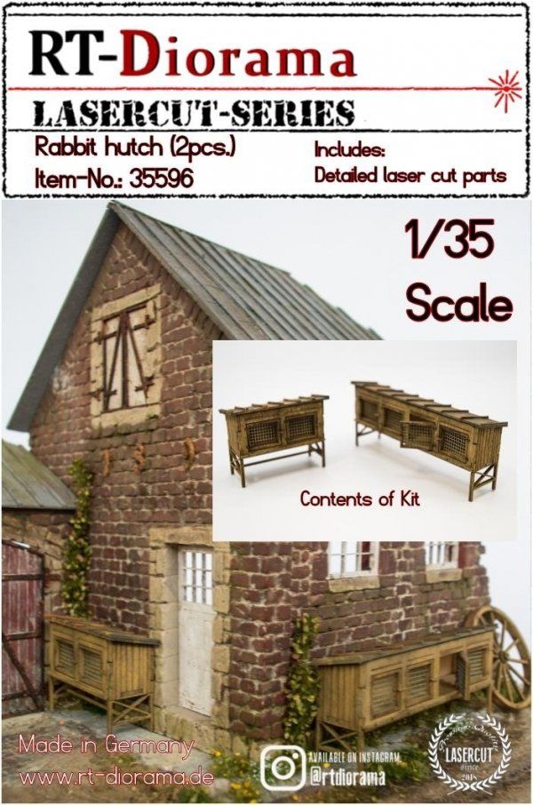 1:35 Rabbit hutch (2 pieces)