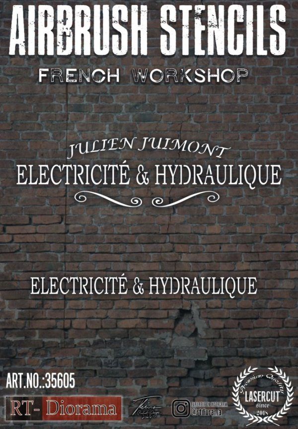 1:35 Airbrush Stencil: French workshop