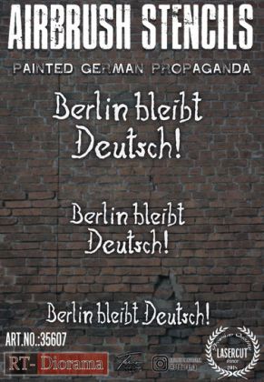 1:35 Airbrush Stencil: Painted German Propaganda