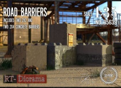 1:35 Road Barriers (2x2 & 2x4)
