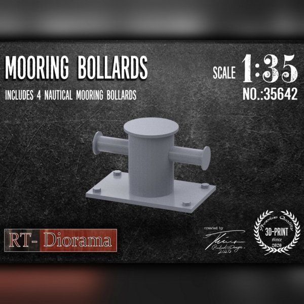 1:35 3D Resin Print: Moring bollard (4pcs.)