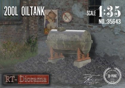 1:35 3D Resin Print: 200L Oiltank