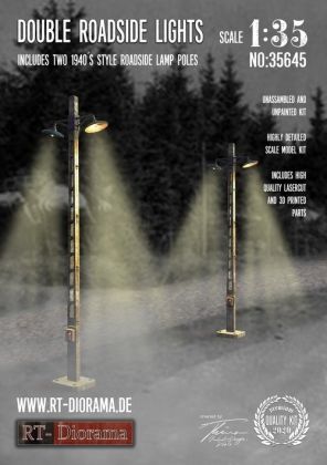 1:35 3D Resin Print: Double Roadside Lights