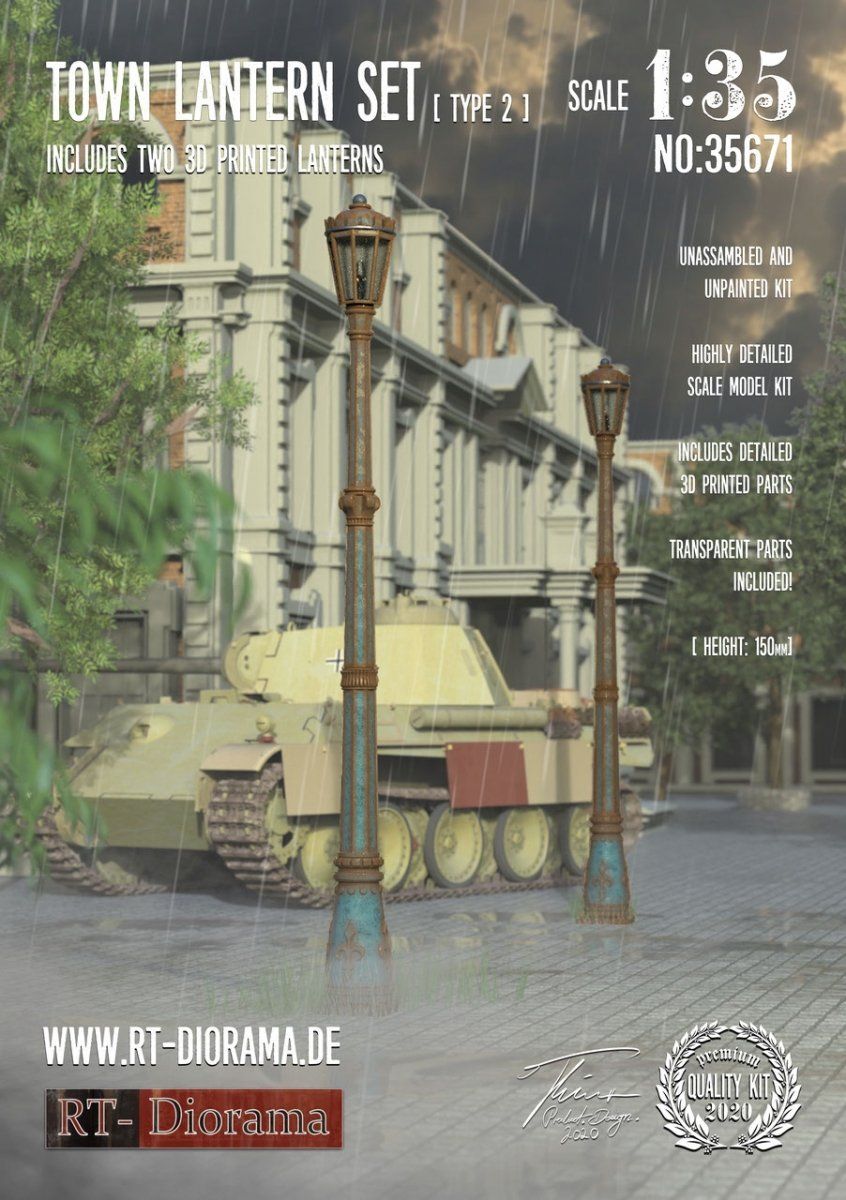 1:35 Town Lantern Set Type 2 (2pcs.)