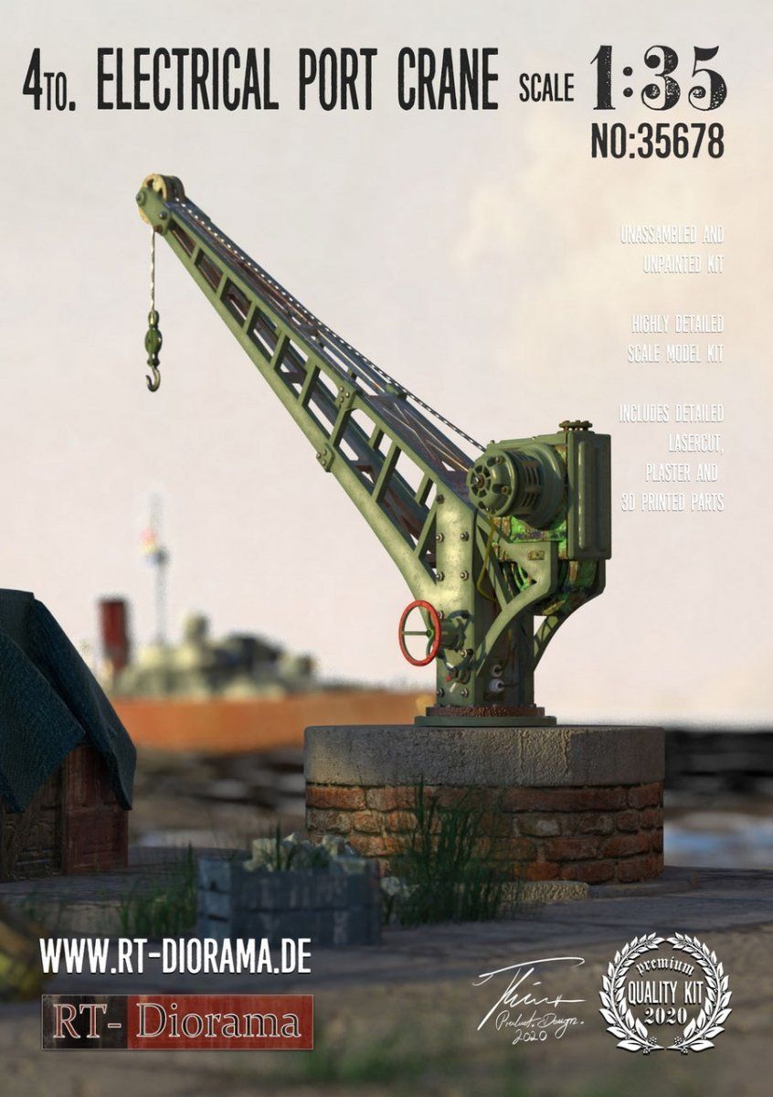 1:35 4to. Elektrical Port Crane
