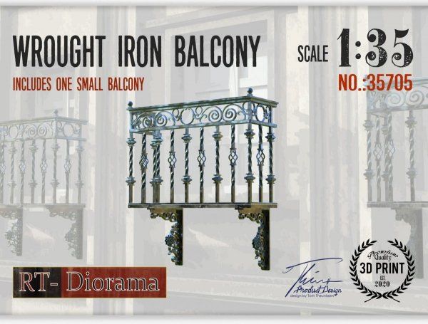 1:35 Wrought Iron Balcony