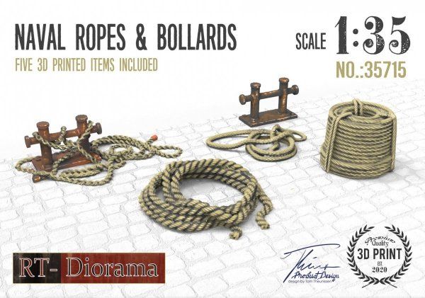 1:35 Naval Ropes & Bollards Set