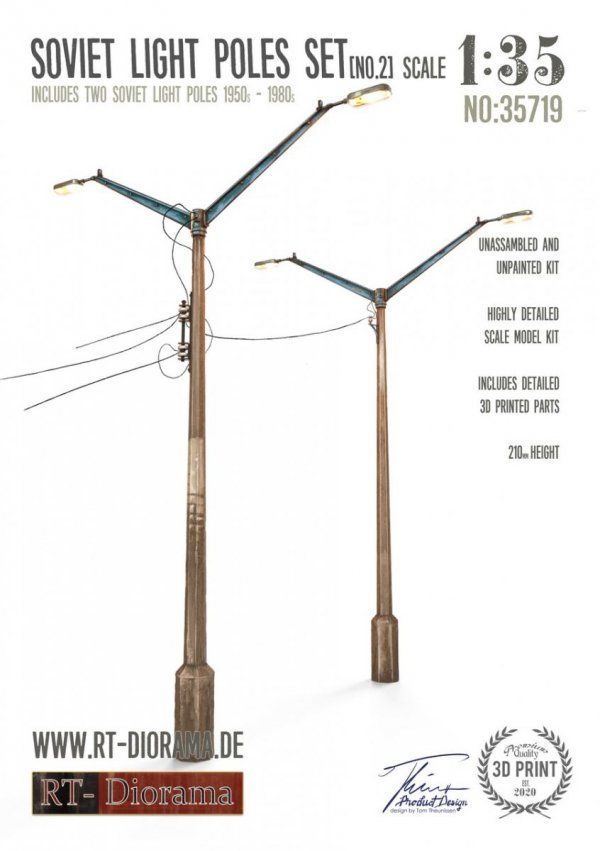 1:35 Soviet Light Poles Set No.2