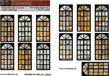 1:35 Printed Accessories: Factory glass windows No.11