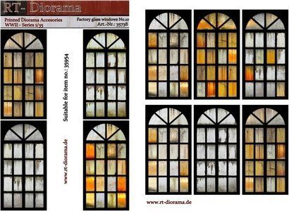 1:35 Printed Accessories: Factory glass windows No.10