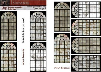 1:35 Printed Accessories: Factory glass windows No.5