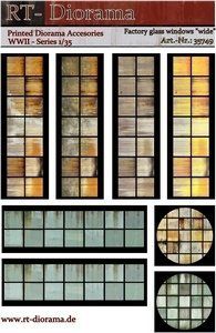 1:35 Printed Accessories: Factory glass windows 