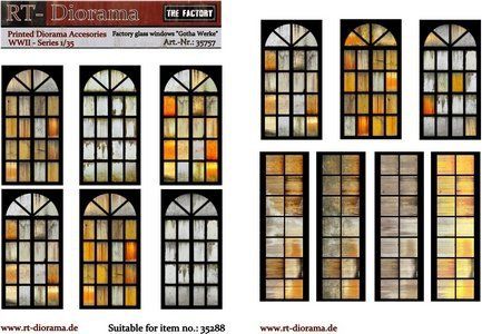 1:35 Printed Accessories: Factory glass windows 