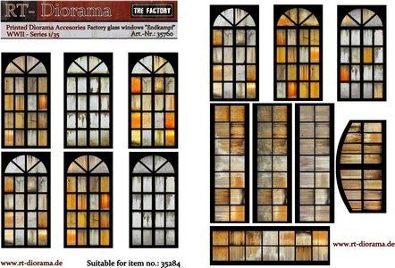 1:35 Printed Accessories: Factory glass windows 