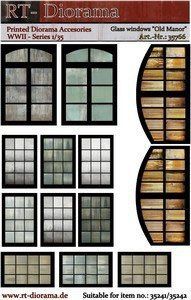1:35 Printed Accessories: Glass windows Old Manor