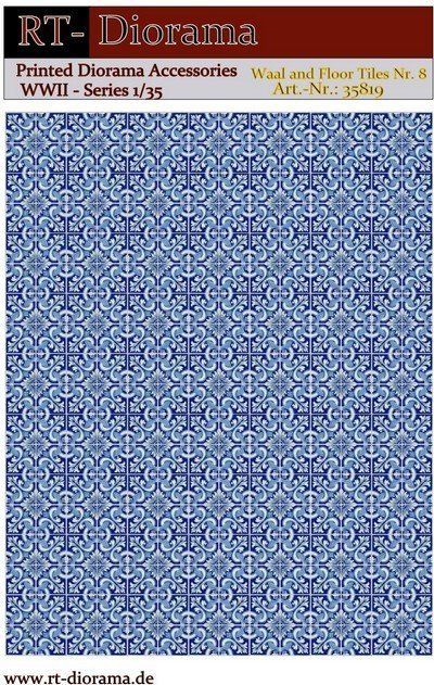 1:35 Printed Accessories: Wall and Floor Tiles Nr.8