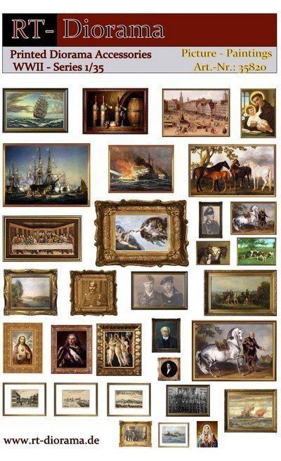1:35 Printed Accessories: Pictures - Paintings