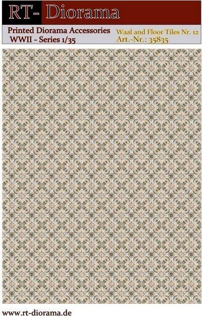 1:35 Printed Accessories: Wall and Floor Tiles Nr.12