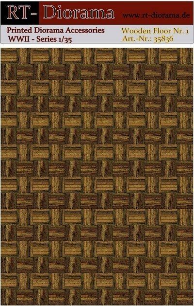 1:35 Printed Accessories: Wooden Floor Nr.1