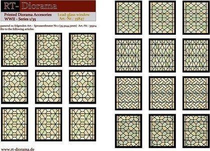 1:35 Printed Accessories: Lead-glass windows