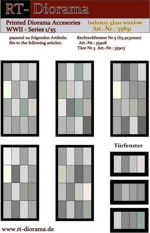 1:35 Printed Accessories: Industry-glass windows