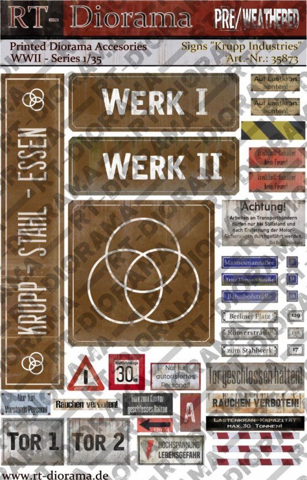 1:35 Printed Accessories: 