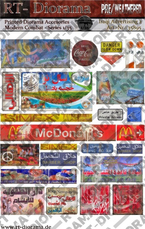 1:35 Printed Accessories: Iraqi Advertising No.2