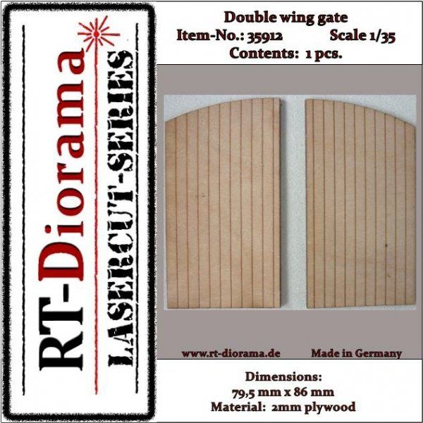 1:35 Double wing gate