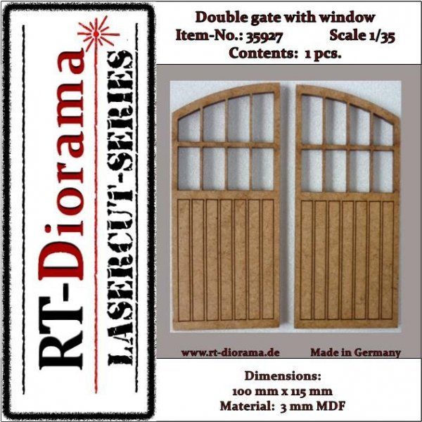 1:35 Double gate with windows