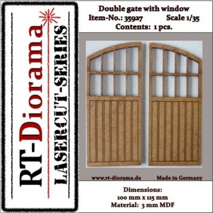 1:35 Double gate with windows