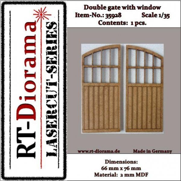 1:35 Double gate with windows