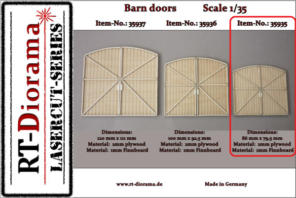 1:35 Barn doors - small