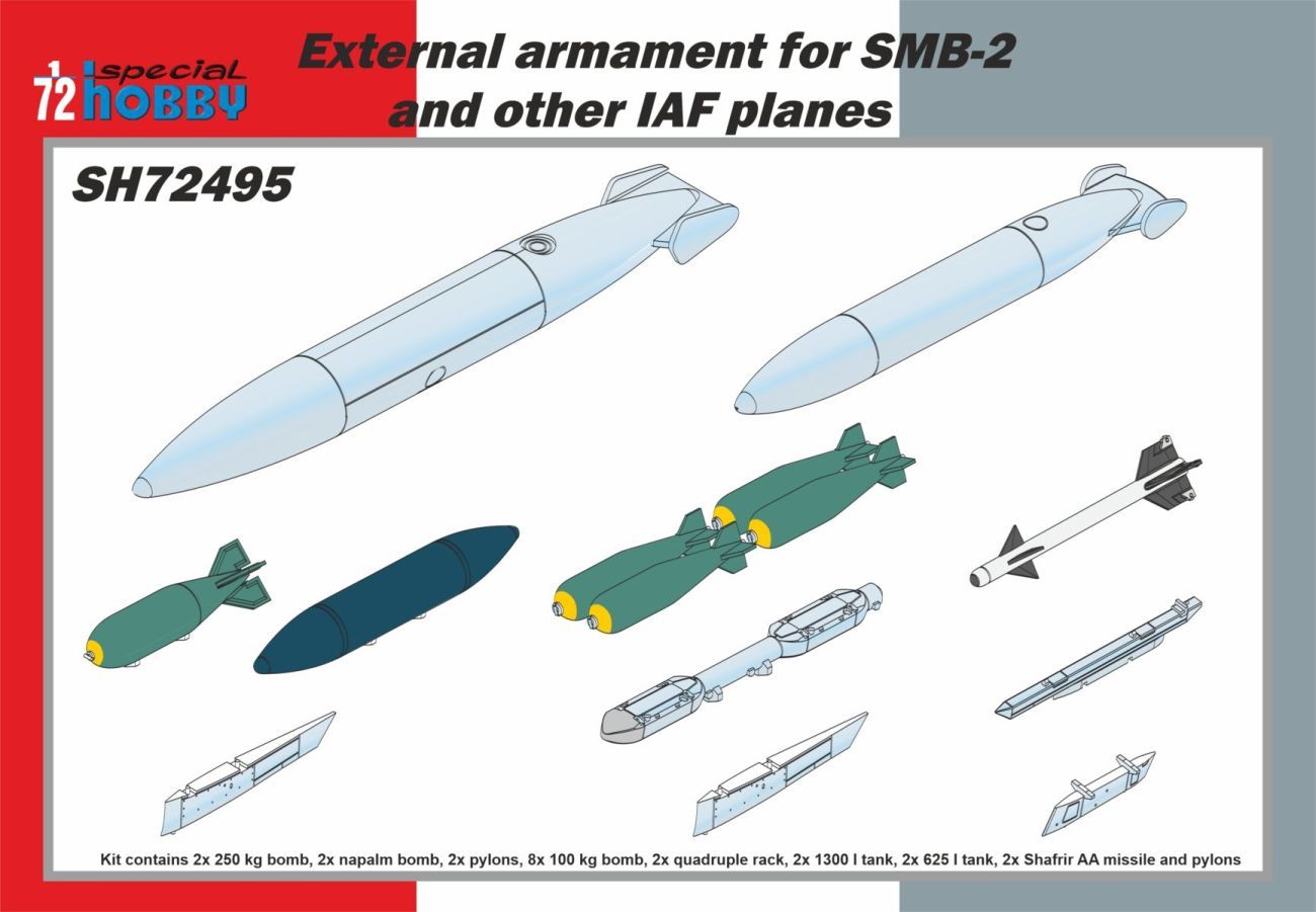 1:72 External armament for SMB-2 and other IAF planes