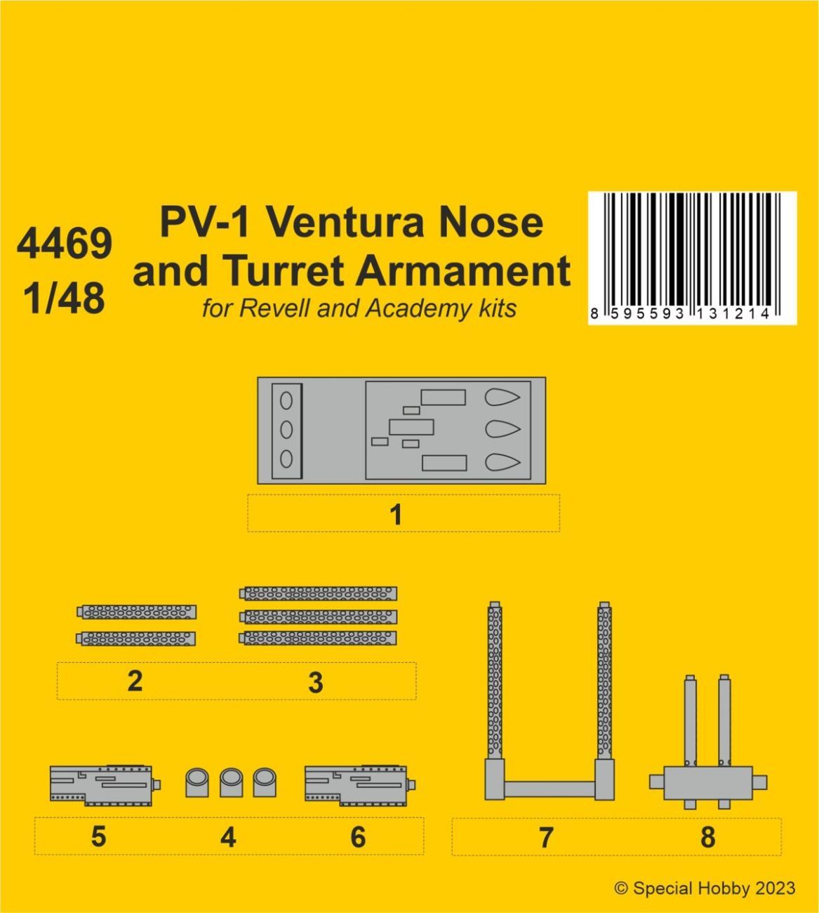 1:48 PV-1 Ventura Nose and Turret Armament