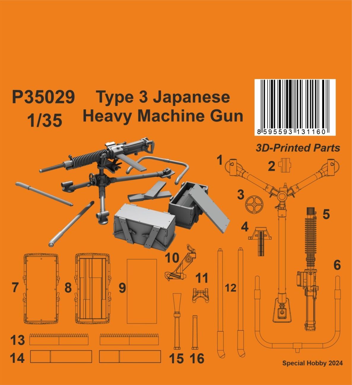 1:35 Type 3 Japanese Heavy Machine Gun