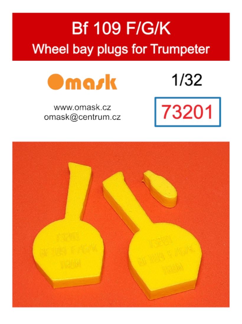 1:32 Bf 109 F/G/K wheel bay plugs (for Trumpeter)