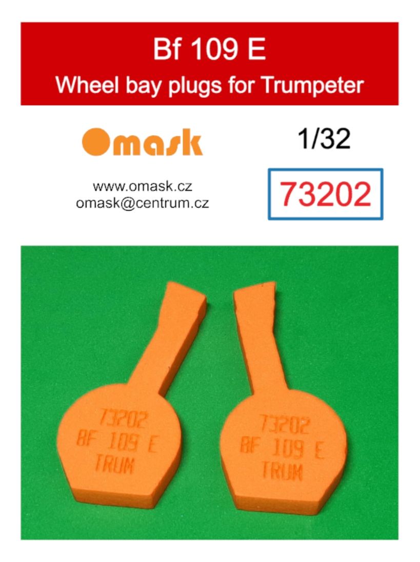 1:32 Bf 109 E wheel bay plugs (for Trumpeter)