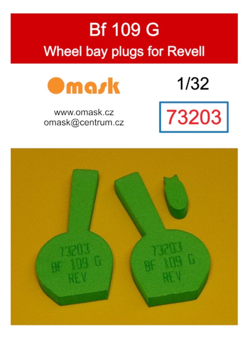 1:32 Bf 109 G wheel bay plugs (for Revell)