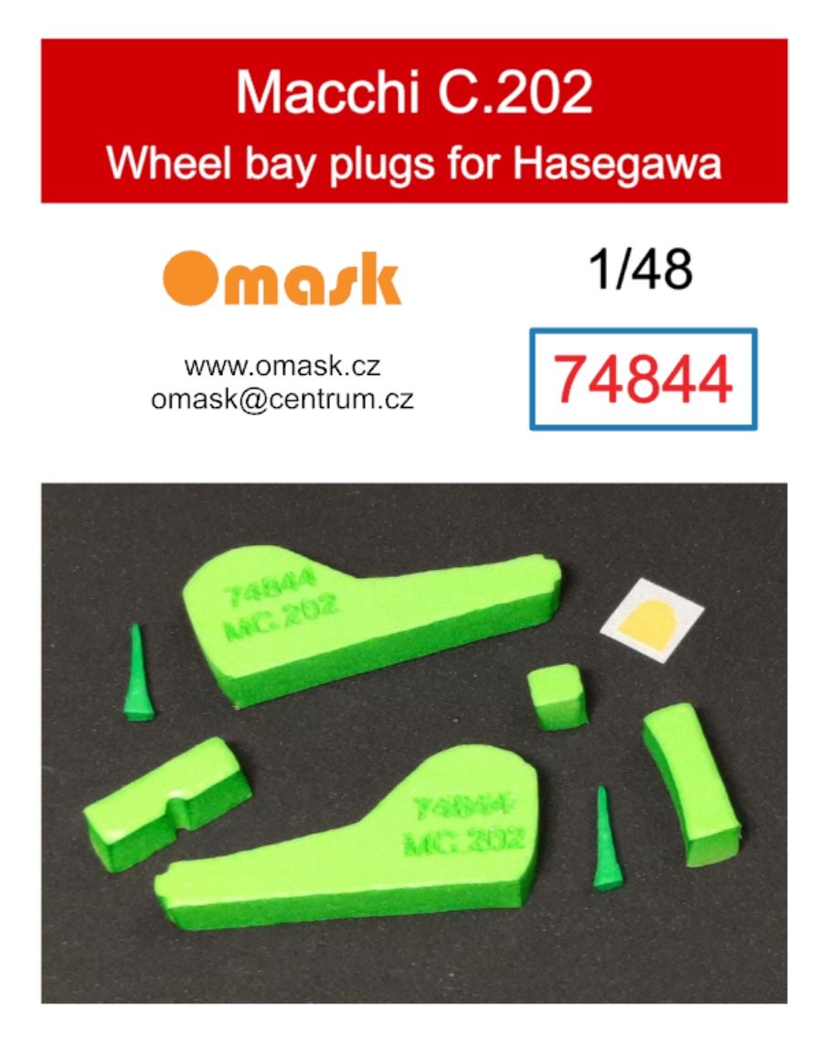 1:48 Macchi C.202 wheel bay plugs (for Hasegawa)