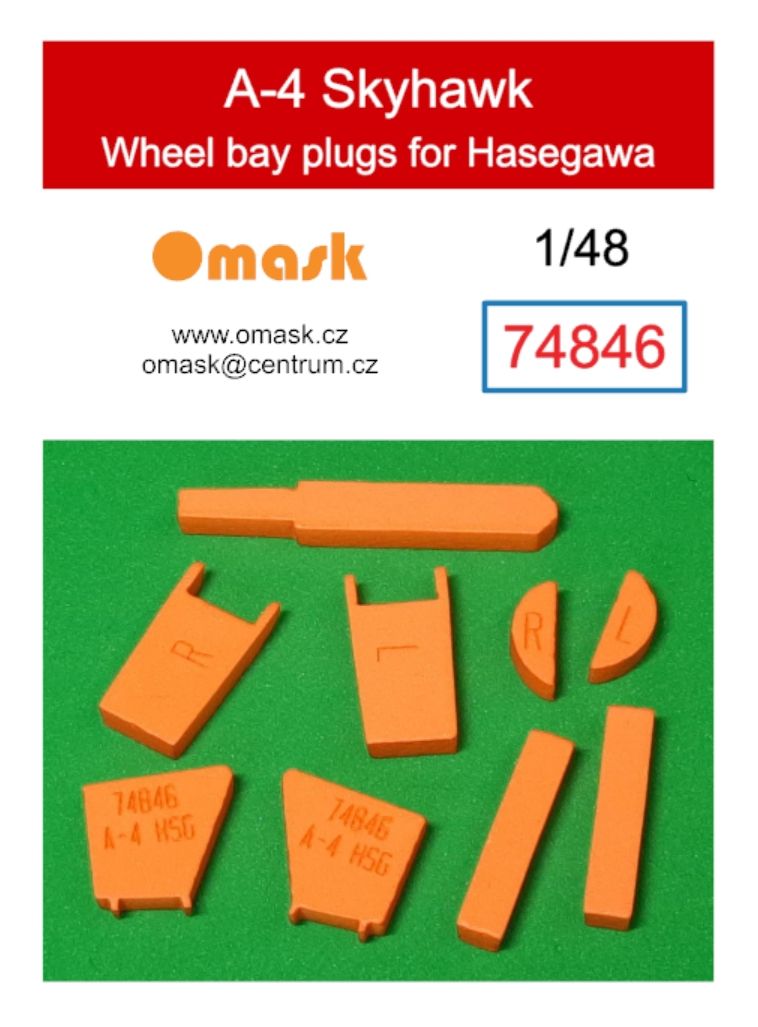1:48 A-4 Skyhawk wheel bay plugs (for Hasegawa)