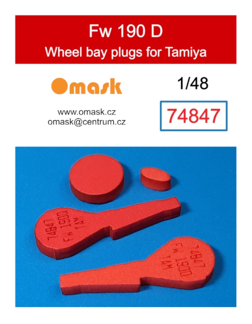 1:48 Fw 190 D wheel bay plugs (for Tamiya)
