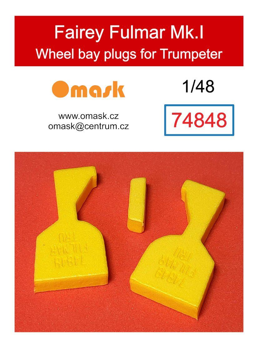 1:48 Fairey Fulmar wheel bay plugs (for Trumpeter)