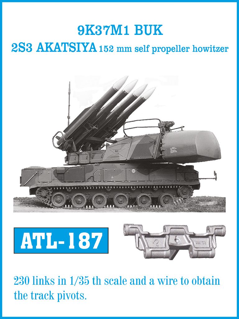 1:35 9K37M1 BUK 2S3 AKATSIYA 152 mm self propeller howitzer