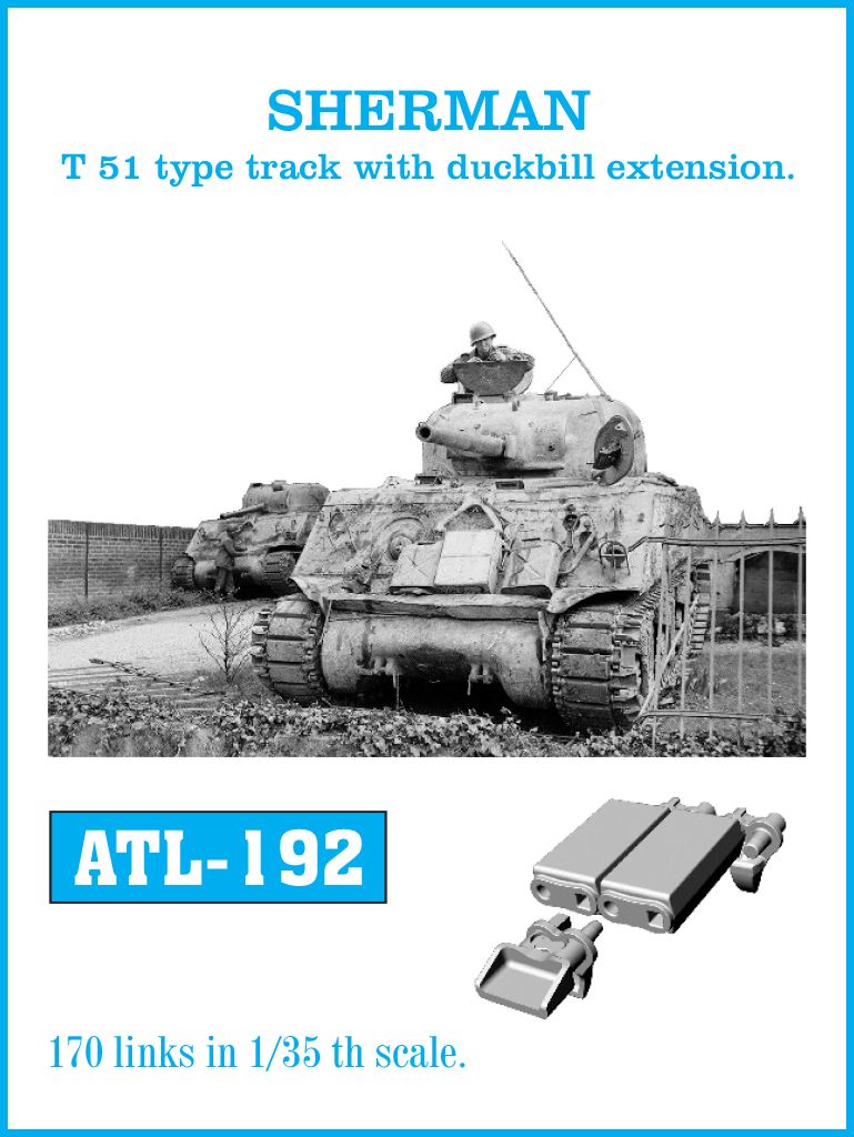 1:35 SHERMAN T-51 type track with duckbill extension.